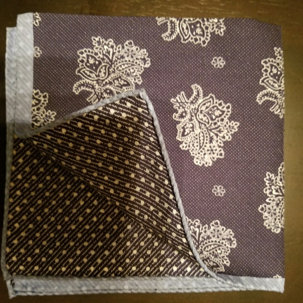 Made In Italy Silk and Cotton Pocket Square